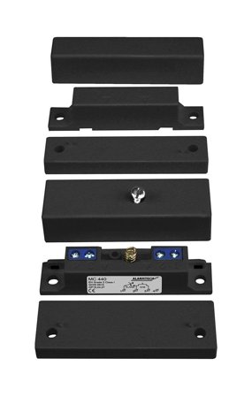 Alarmtech MC 440-BL Magnetkontakt utenpåliggende, med NC-funksjon Svart, Alarm & sikkerhet