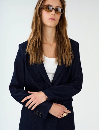 Pieszak Pd-Jennifer Blazer Wash Blue Dawn R - Navy - 34