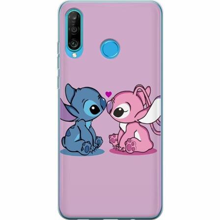 Huawei P30 Lite Genomskinligt Skal Lilo And Stitch