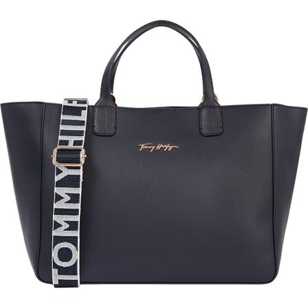 Tommy Hilfiger Håndtaske Iconic Blå, Dame Skuldertasker, Størrelse: ONE Size