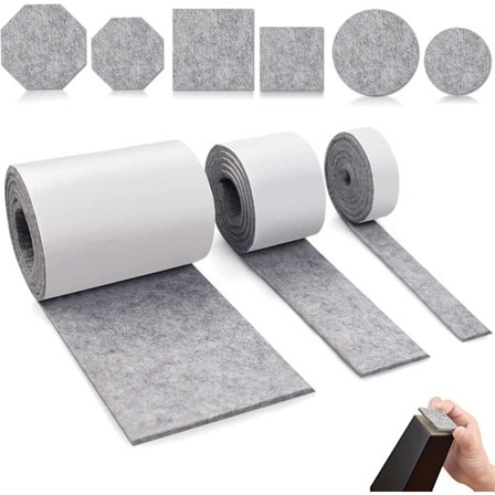 Stol Väggskydd: Dammtät Halkfri Kraftig Filtremsa, Filtvävsrulle För Möbler Och Golvskydd