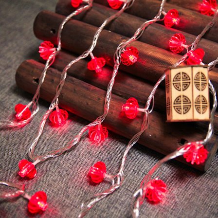 2,5 m 20 lampor Nyårsdekoration stjärnljussträng