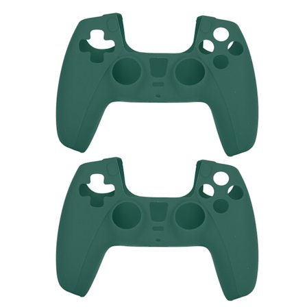 2 stk. DOBE Antiskid silikone-spilhåndtag til PS5 (grøn)