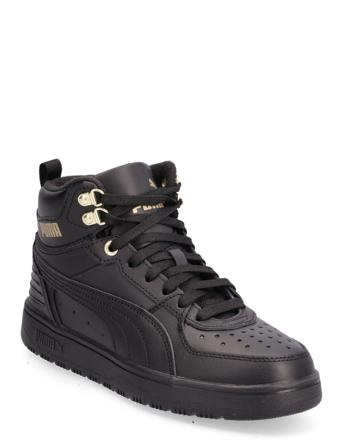 Rebound Rugged Jr Korkeavartiset Tennarit Musta PUMA