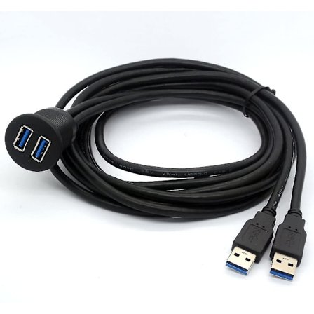 Centbest Usb 3.0 Flush Mount Cable, Dual Usb Flush Dash Panel Mount Ca
