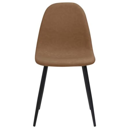 Vidaxl Matstolar 2 St 45x54,5x87 Cm Mörkbrun Konstläder Brun