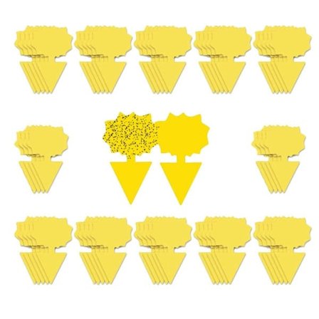 60-pak Fluefanger / Fluefælde / Klæbefælde til insekter Gul_qq