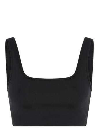 Tipped Tommy Bra, Square-Neck Black Girlfriend Collective
