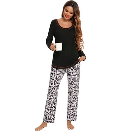 Rutig set för kvinnor Warm Pjs Set