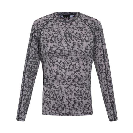 44 Label Group Patterned T-shirt , Grijs , Heren , Maat: L