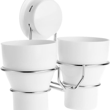 PP + ABS + rostfritt stål 200Cu3 väggfäste för 2 koppar