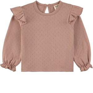 Buddy & Hope Pink Mauve GOTS Pointelle Top 74/80 cm - Tops - 74/80 cm - Pink - Mädchen