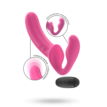 Amy Double Vibrator 20 cm - Vuxen.se - Vibrerande, strapless & standars strap-ons