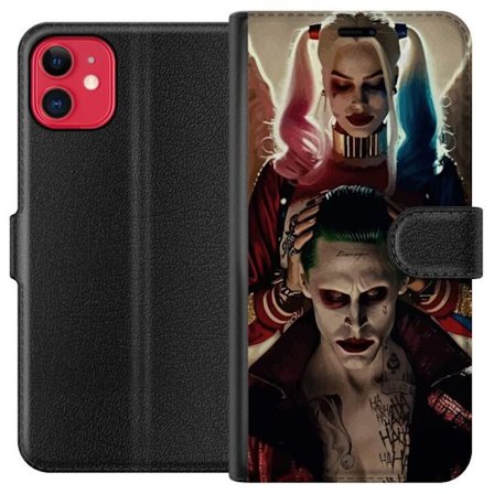 Yhteensopiva Lompakkokotelo Apple iPhone 11 Jokeri ja Harley Quinn DC Comics Suicide Squad juliste retro sarjakuva roistot pariskunta elokuva fanitaid