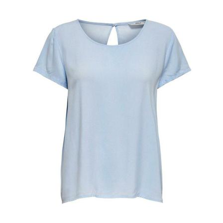 Only - T-shirts - Blå - Dam - Storlek: S, Dam, Storlek: S