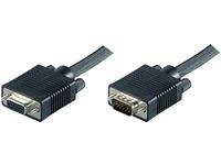 MicroConnect VGA-forlengelseskabel - HD-15 (VGA) (hann) til HD-15 (VGA) (hunn) - 10 m - formstøpt, tommelskruer