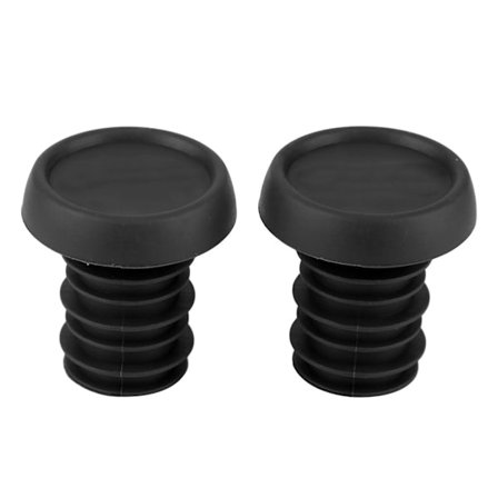 Mountainbike Scooter 22.2mm Styr Anti-skrid Gummi Bar End Plugs Sort 1 Par