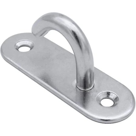 Ruostumattomasta teräksestä valmistetut kattokoukut, raskaat soikeat avokoukut, silmukkalukkoankkurit, ruuvit, seinään asennettava koukku 