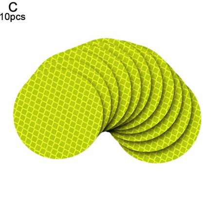 10/30 Selvklebende Reflekterende Klistremerker Sikkerhetsadvarsel Vanntette 5cm Runde