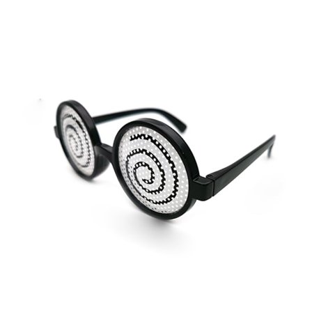 Roliga Vertigo Mönster Glasögon Plast Leksak att Bära för Barn & Vuxna Trickleksak med Ny Design Lindra Stress