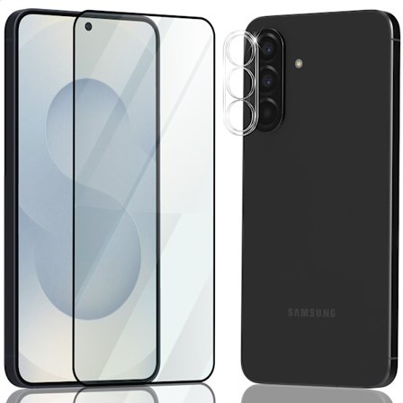 1-Pack Samsung S26 Näytönsuoja & 1-Pack linssinsuoja - Karkaistu Lasi 9H - Super laatu 3D