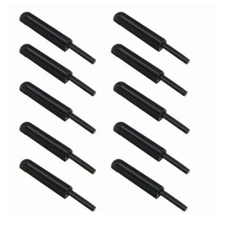 10 kpl Kaapin Ovi Rebounder Kahvaton Musta Alumiiniseos Rebound Magneettinen Salpa