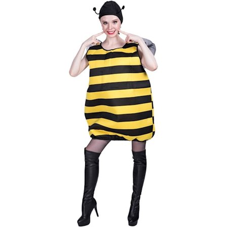 Mehiläisasu Unisex Bumble Bee Aikuisten Asu Halloween Puku