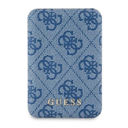 Guess Trådlös MagSafe Powerbank 5000mAh 15W 4G Metall Logo - Blå