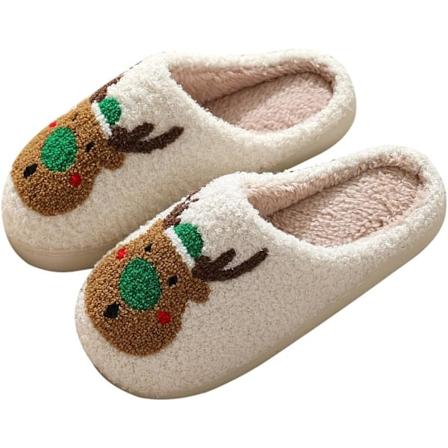 Lämpimät ja mukavat hirvieläimen muotoiset joulutotukit makuuhuoneeseen Green pure A 42/43 EU
