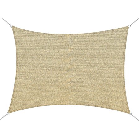 Solsegel Rektangulär 4x6m Solskydd Segel Sand