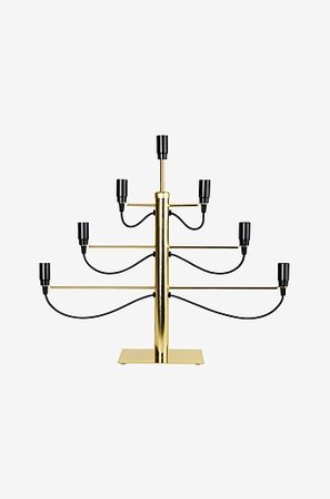 Jotex - Milano Messing - El-lysestage - Køb Adventslysestager hos Jotex