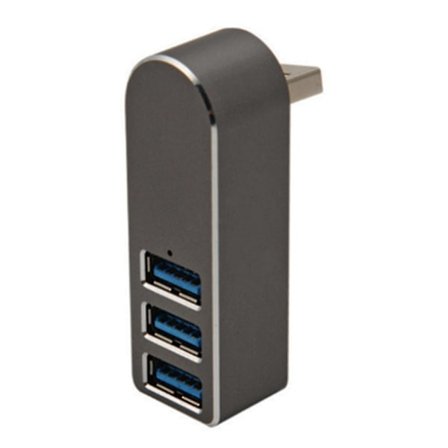 Aluminum Alloy Rotating Usb3.0 Hub Splitter Usb Hub Splitter 3 Port Usb 3.0 Hub Extension