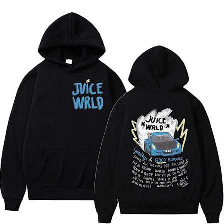 Rapper Juice Wrld Fashion Hoodie Menn Hip Hop Casual Høstskjorte Topp