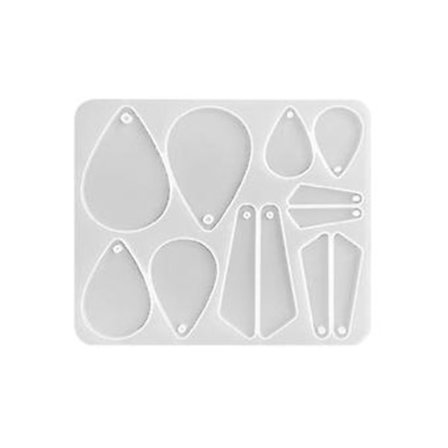 Örhänge Berlock Resin Gjutformar Smyckestillverkning Epoxiform DIY Hantverk Nyckelring