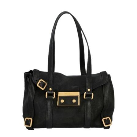 Prada Vintage, Pre-downed handbag Zwart, Dames, Maat:ONE Size,leer