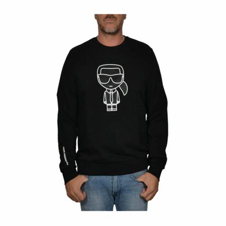 Karl Lagerfeld, Sweatshirts & Hoodies Zwart, Heren, Maat:S