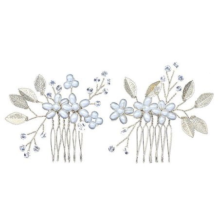 2 kpl Hääkampa Hääkampa Helmi Kukkakristallihelmet Morsiamen Pääkoriste Naiselle