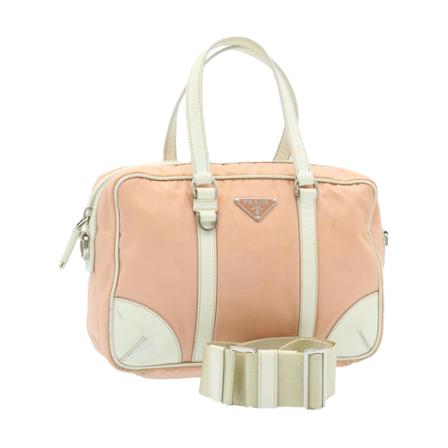 Prada Vintage, Pre-owned Handbag Roze, Dames, Maat:ONE Size,nylon