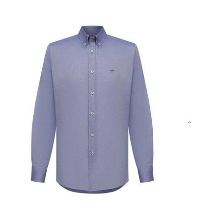Paul & Shark, Long sleeve shirt in oxford cotton Niebieski, Mężczyzna, Rozmiar: 4XL