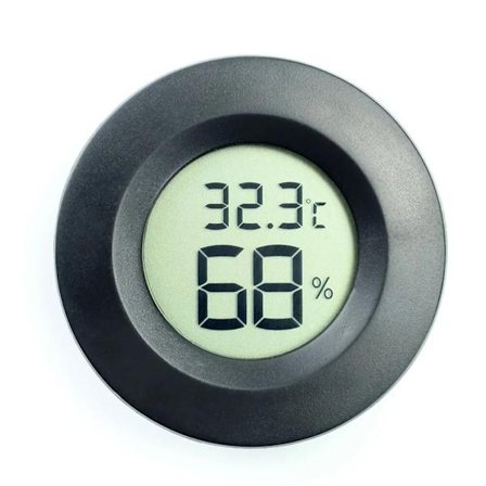 Mini Hygrometer Termometer Elektronisk Digital Fugtighedsmåler Måler Monitor LCD Display Indendørs Temperaturdetektor