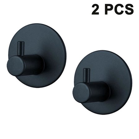 2 kpl 3m itseliimautuvaa pyyhekoukkua, 304 ruostumattomasta teräksestä valmistettu kylpytakki koukku koukut seinäkoukku pyyheteline vaatekoukut 