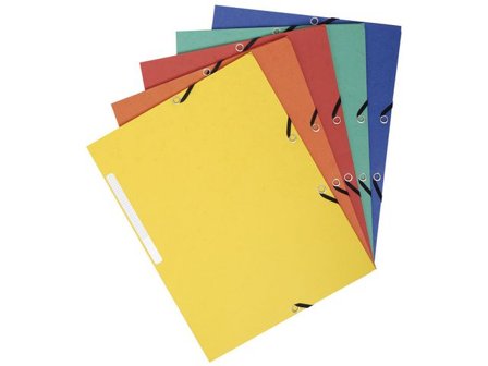 Exacompta Gummibandsmapp 3-klaff sort - Lyreco - Kontorsmaterial - Mappar och plastfickor - Gummibandsmappar 3-klaff - Kartong