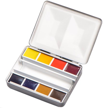 Blockx Aquarell Bijou 8-set half pan