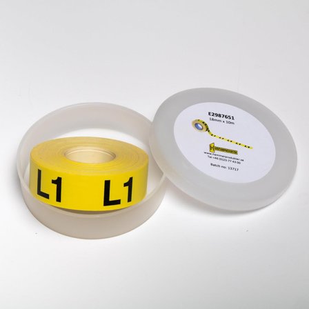 Hammarprodukter INF03011 Fasemarkeringsteip 10 m L1, Maskintilbehør & forbruk