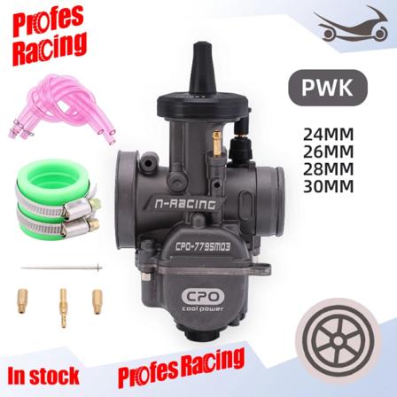 Motorcykel PWK Förgasare 24 26 28 30mm Med Power Jet Högkvalitativ 2T 4T motor Carb Dirt Bike Scooter UTV ATV Quad 24MM