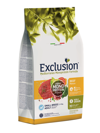 Exclusion Mediterraneo Monoprotein Formula Noble Grain Beef