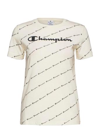 Crewneck T-Shirt T-shirt Top Creme Champion