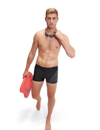 Speedo Mens Medley Logo Aquashort - Black - 30