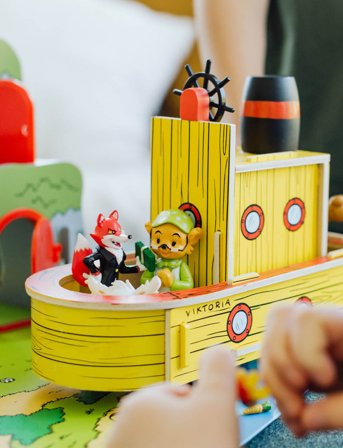 Bamse Reinard & Krösus Figurset - Multi/patterned - 14-76MM