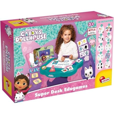 Gabby Dollhouse Educational Table - LISCIANI - Mer än 10 roliga och enkla spel
